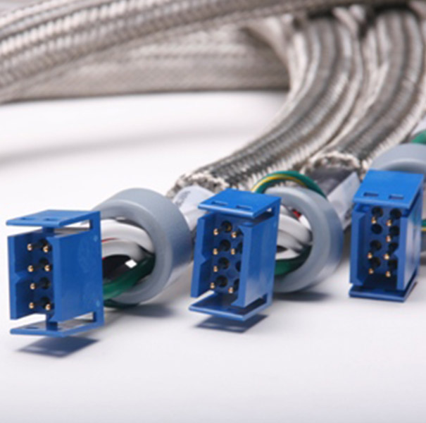 Wire & Cable Harness for Medical Devices: Cable Assembly with 8P Connector& Magnetic Ferrite