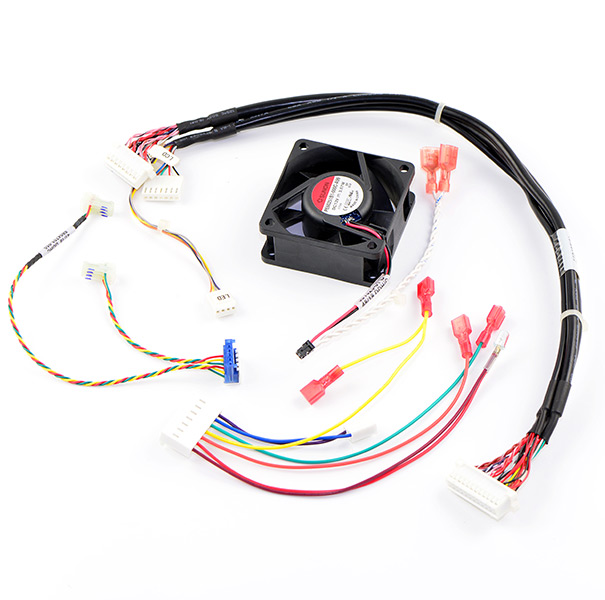 Wire & Cable Harness for Medical Devices;124162/146332/351023, Cable Assembly with 3~4~6~7P Connector&Fan&LED