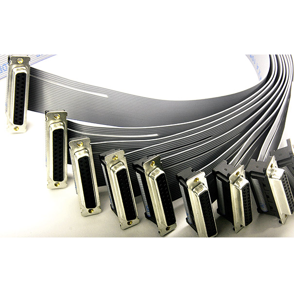 Wire & Cable Harness for Industrial Products：119933-02,Flat Cable with 25~26P D-sub connector